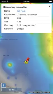 light pollution map iPhone Captures Décran 3