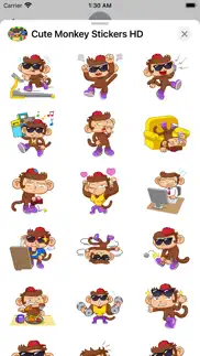 cute monkey stickers hd iphone images 3