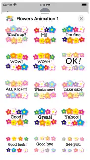 flowers animation 1 stickers iphone images 3
