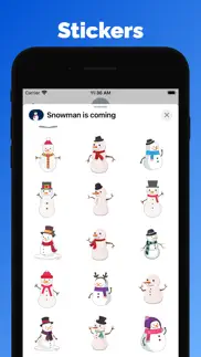 snowman winter stickers emoji iphone images 2
