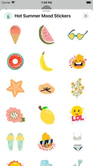 hot summer mood stickers iphone resimleri 4