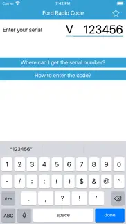 radio code for ford v serial iphone bildschirmfoto 1