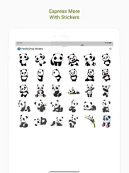 panda emoji stickers - pack ipad images 1
