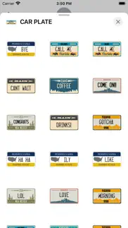 car plate sticker pack iphone images 1