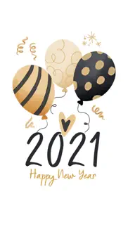 2021 happy new year - stickers iphone resimleri 3