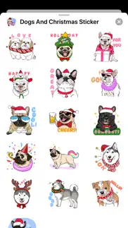 dogs and christmas sticker iphone images 3