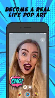 pop art face filters iphone capturas de pantalla 1
