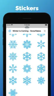 winter - snowflakes stickers iphone images 2
