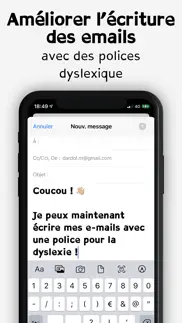 dyslexie police aide lecture iPhone Captures Décran 2