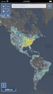 light pollution map iPhone Captures Décran 1