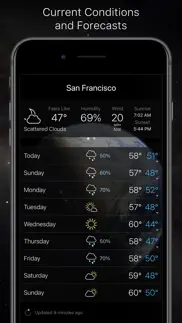 living earth - clock & weather iphone resimleri 3