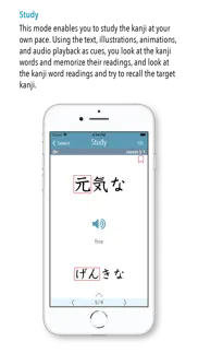 genki kanji for 3rd ed. iPhone Captures Décran 3