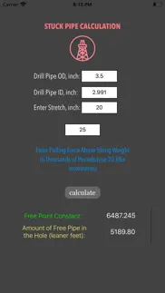 stuck pipe calc iphone images 1