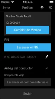 mercedes-benz partscan iphone capturas de pantalla 1