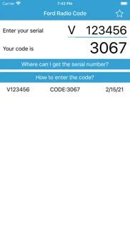 radio code for ford v serial iphone bildschirmfoto 2