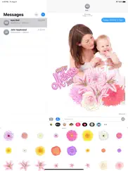 floralshop: flower stickers ipad images 1