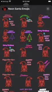 neon santa emojis iphone images 4