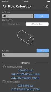 air flow conversion calculator iphone images 3