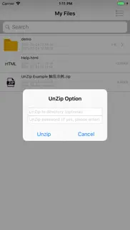 unzip or zip any files iphone images 2