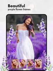 purple flower photo frames ipad images 1