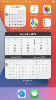 widget calendario iphone capturas de pantalla 1