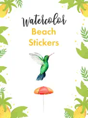 the watercolor beach stickers ipad images 1