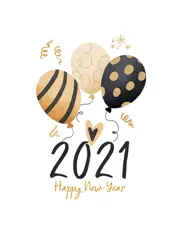 2021 happy new year - stickers ipad resimleri 3