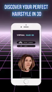 cheveux virtuels 3d iPhone Captures Décran 1