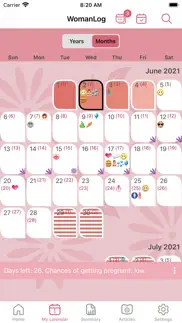 womanlog calendar iphone images 2