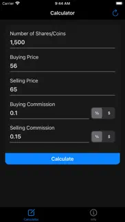 stock calculator, profit calc iphone images 3