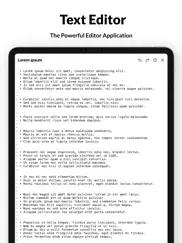 text editor - document editor iPad Captures Décran 1
