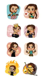tomb raider 25 sticker pack iphone images 1
