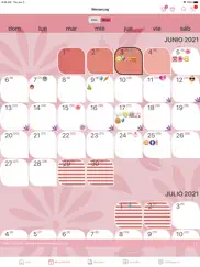womanlog calendario menstrual ipad capturas de pantalla 2