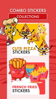 pizza and french fries sticker iphone images 2