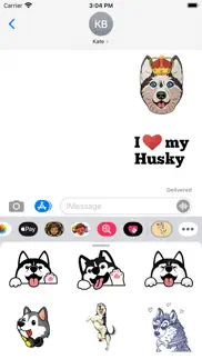 smart husky stickers iphone images 1