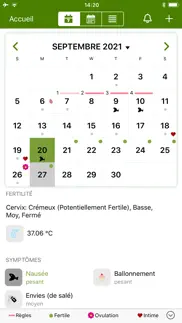 calendrier feminin lite iPhone Captures Décran 3