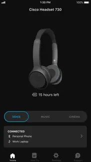 cisco headsets iphone capturas de pantalla 1