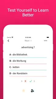 practice english german words iPhone Captures Décran 4