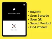 boycott, scan barcode, qr iPad Captures Décran 1