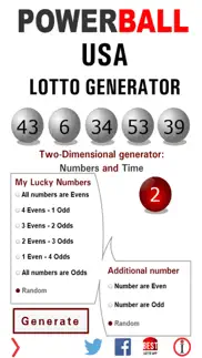 powerball usa lotto generator iPhone Captures Décran 3