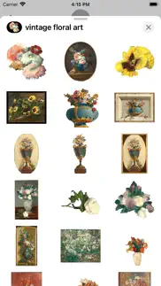 vintage floral art stickers iphone images 2
