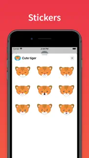 Эмоджи тигр наклейки и стикеры айфон картинки 1
