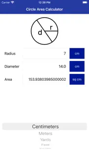 circle area calculator pro iphone images 2