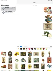 vintage floral art stickers ipad images 1