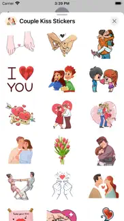 couple kiss stickers iphone images 3