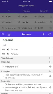 english v3 - irregular verbs iPhone Captures Décran 4