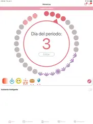 womanlog calendario menstrual ipad capturas de pantalla 1