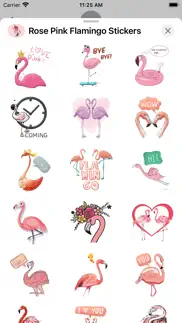 rose pink flamingo stickers iphone images 3