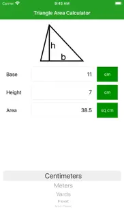triangle area calculator pro iphone images 2