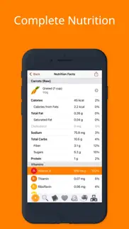 nutrients - nutrition facts iPhone Captures Décran 3